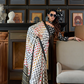 Patola Printed Satin Crepe Saree with Rich Ethnic Detailing