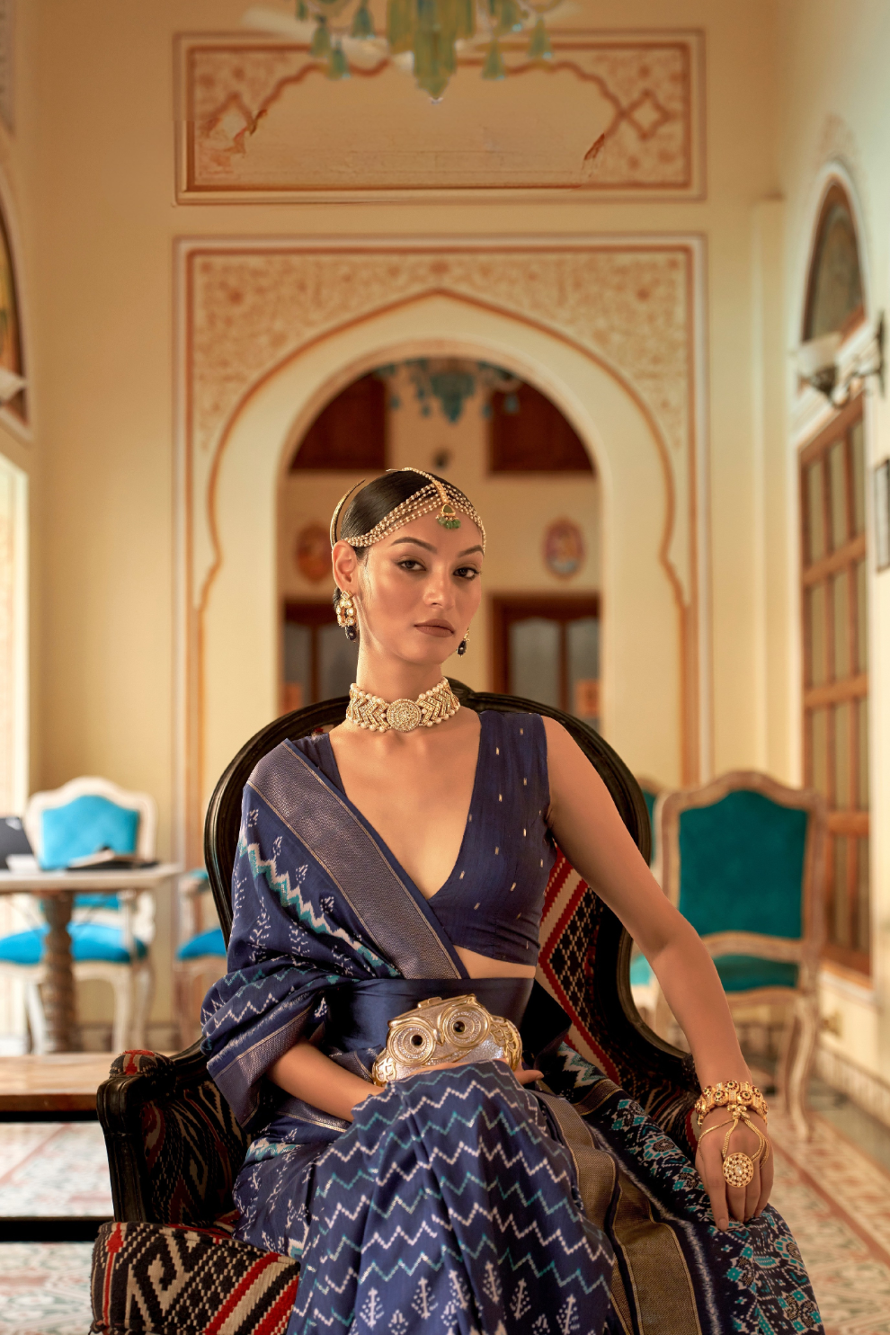 Graceful Patola Silk Saree with Intricate Weaving Work