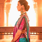 Elegant Patola Printed Art Silk Saree with Intricate Design