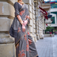 Elegant Poly Viscose Printed Saree with Handloom Weaving Detailing