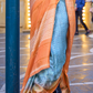 Elegant Poly Viscose Printed Saree with Handloom Weaving Detailing