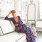 Printed Ajrakh Satin Crepe Saree with Elegant Traditional Vibes