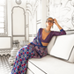 Printed Ajrakh Satin Crepe Saree with Elegant Traditional Vibes