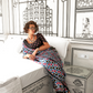 Printed Ajrakh Satin Crepe Saree with Elegant Traditional Vibes