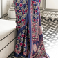 Printed Ajrakh Satin Crepe Saree with Elegant Traditional Vibes