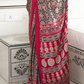 Printed Ajrakh Satin Crepe Saree with Elegant Traditional Vibes