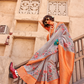 Elegant Digital Print Georgette Saree with Contemporary Design