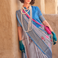 Elegant Digital Print Georgette Saree with Contemporary Design