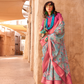 Elegant Digital Print Georgette Saree with Contemporary Design