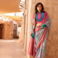 Elegant Digital Print Georgette Saree with Contemporary Design