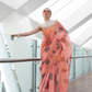 Printed Handloom Zari Tissue Saree with Elegant Shine