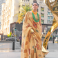 Printed Handloom Zari Tissue Saree with Elegant Shine