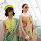 Printed Handloom Zari Tissue Saree with Elegant Shine