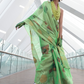 Printed Handloom Zari Tissue Saree with Elegant Shine
