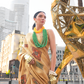 Printed Handloom Zari Tissue Saree with Elegant Shine