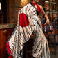 Printed Japan Satin Creep Saree with Elegant Flowing Drape
