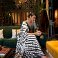 Printed Japan Satin Creep Saree with Elegant Flowing Drape