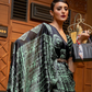 Printed Japan Satin Creep Saree with Elegant Flowing Drape