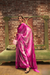 Printed Japan Satin Creep Saree with Elegant Flowing Drape