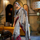 Printed Japan Satin Creep Saree with Elegant Flowing Drape