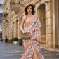 Poly Brasso Saree with Fine Handloom Weaving Detail