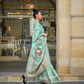 Poly Brasso Saree with Fine Handloom Weaving Detail