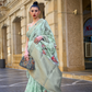 Poly Brasso Saree with Fine Handloom Weaving Detail