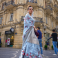 Poly Brasso Saree with Fine Handloom Weaving Detail