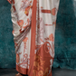 Pure Silk Crepe Saree with Statement Prints