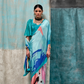 Pure Silk Crepe Saree with Statement Prints