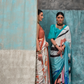 Pure Silk Crepe Saree with Statement Prints