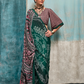 Pure Silk Crepe Saree with Statement Prints