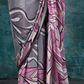 Pure Silk Crepe Saree with Statement Prints