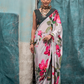 Pure Silk Crepe Saree with Statement Prints