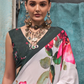 Pure Silk Crepe Saree with Statement Prints