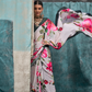 Pure Silk Crepe Saree with Statement Prints