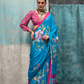 Pure Silk Crepe Saree with Statement Prints