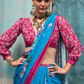 Pure Silk Crepe Saree with Statement Prints