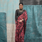 Pure Silk Crepe Saree with Statement Prints