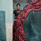 Pure Silk Crepe Saree with Statement Prints
