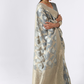 Traditional Linen Silk Saree with Elegant Zari Patterns