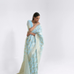 Traditional Linen Silk Saree with Elegant Zari Patterns