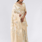 Traditional Linen Silk Saree with Elegant Zari Patterns