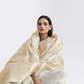Traditional Linen Silk Saree with Elegant Zari Patterns