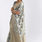 Traditional Linen Silk Saree with Elegant Zari Patterns