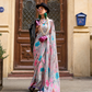 Casual Wear Satin Georgette Saree with Beautiful Digital Print