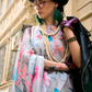 Casual Wear Satin Georgette Saree with Beautiful Digital Print