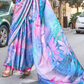 Casual Wear Satin Georgette Saree with Beautiful Digital Print
