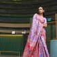 Elegant Kashmiri Kani Saree in Handloom Modal Silk