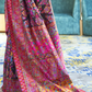 Elegant Kashmiri Kani Saree in Handloom Modal Silk